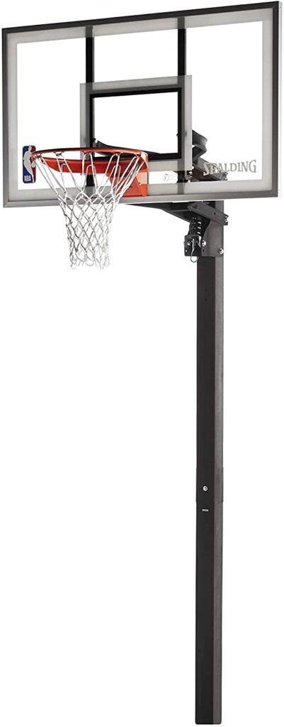 Spalding NBA Aluminum Trim Glass Backboard In-Ground Basketball System