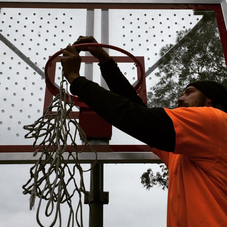 How to Put on Basketball Net Hooks, Without Hooks, Chain Net