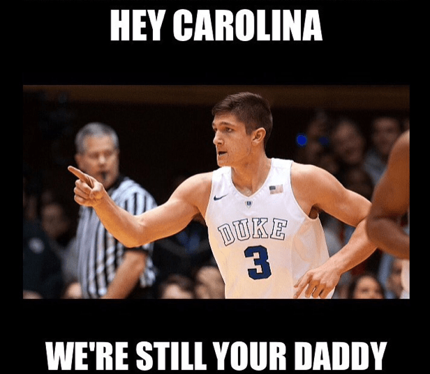Duke is Carolina’s daddy