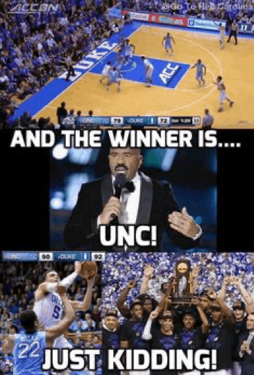 We always triumph against UNC